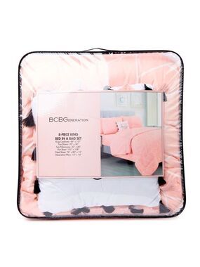 Bcbg 8-Piece King Size Bed in a Bag - Sheets, Shams, Cases, Comforter, Pillow